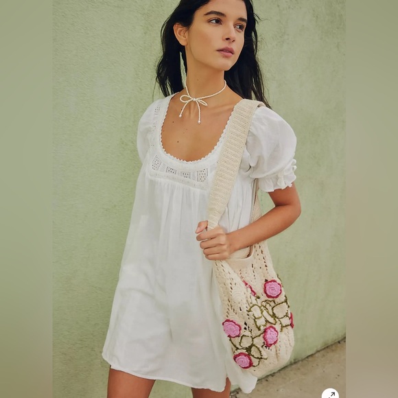 Free People Dresses & Skirts - NWT Free People Sandy Shores Babydoll Dress - Ivory (XS)